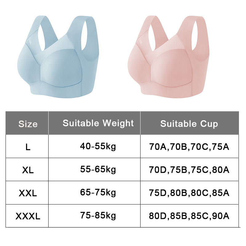 Summer Thin Ice Silk Seamless Push-Up Bra