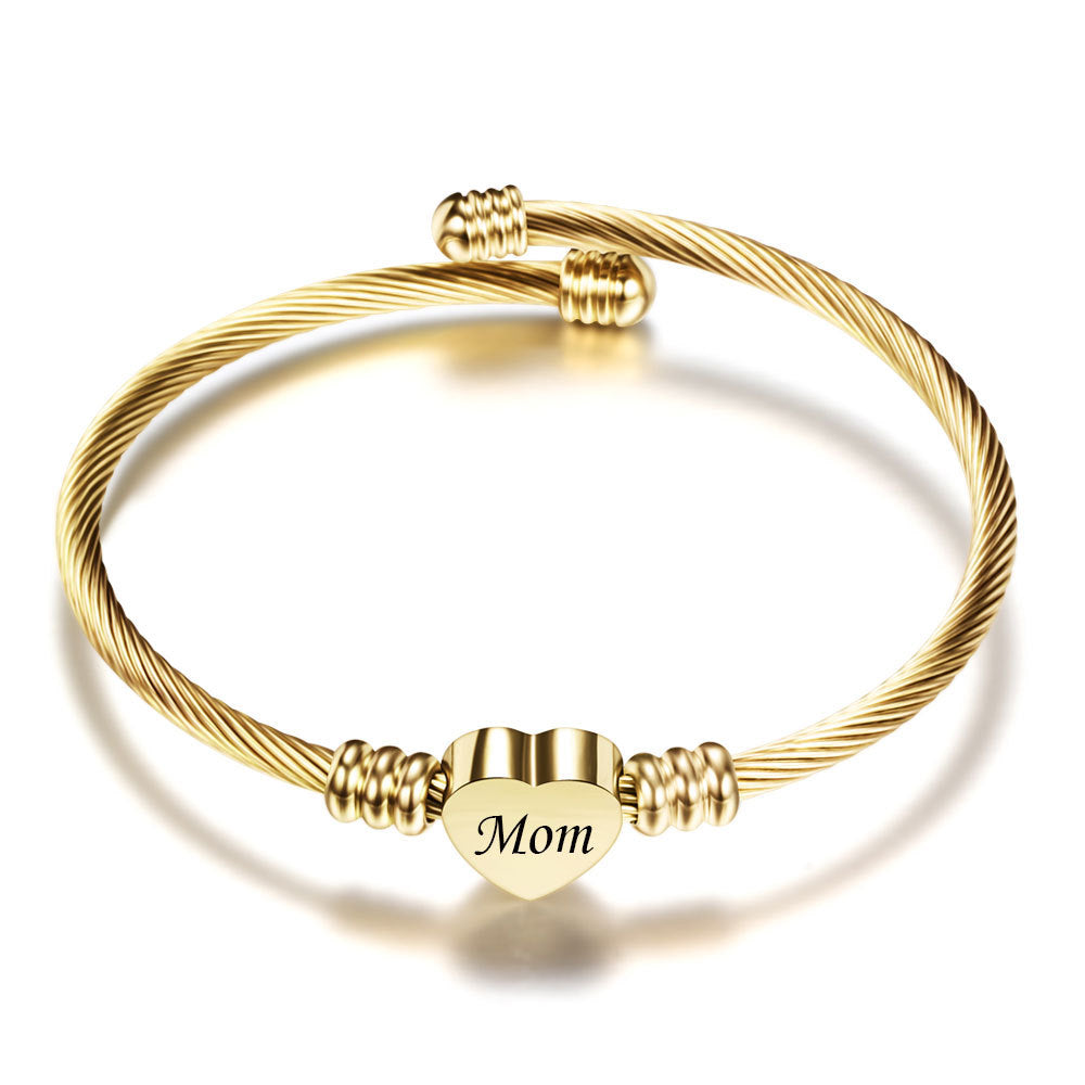 Stainless Steel Braided Bracelets for Mother&