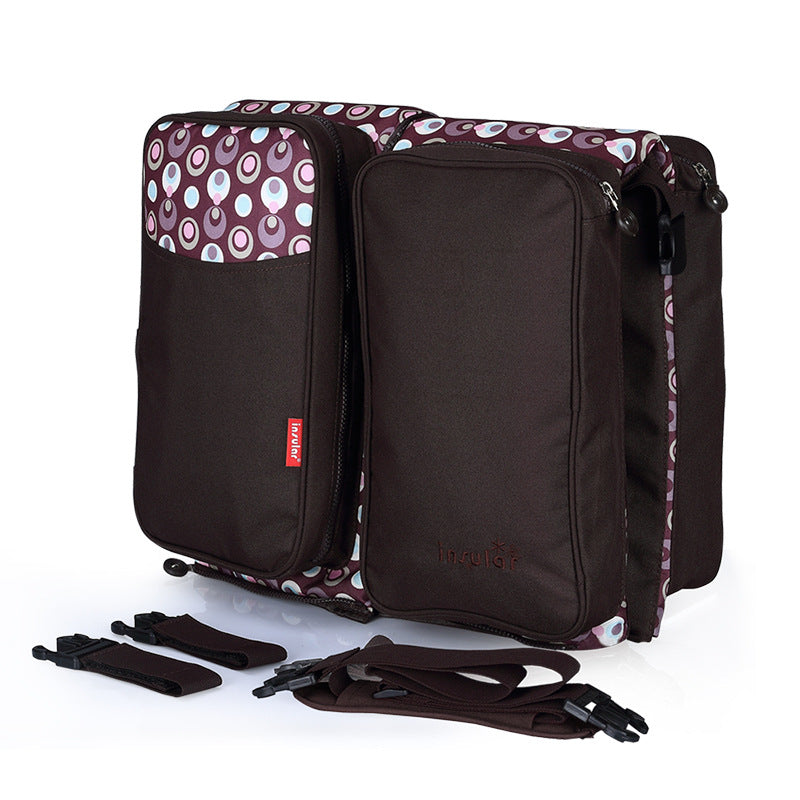 Portable Baby Crib and Large Capacity Mommy Bag