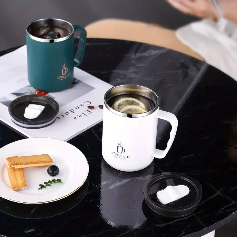Stainless Steel Double-Layer Vacuum Mug for Tea/Coffee