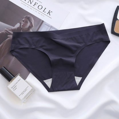 Breathable Seamless Ultra-Thin Ice Silk Panties