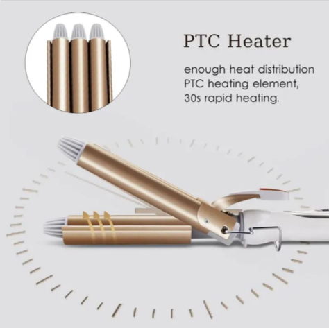 Three-Barrel Ceramic Curling Iron