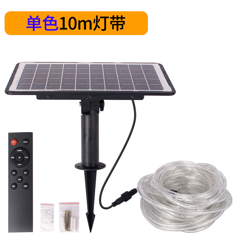Outdoor RGB Solar LED String Lights for Garden Walls