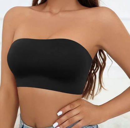 Strapless Seamless Ice Silk Push Up Bra for Women