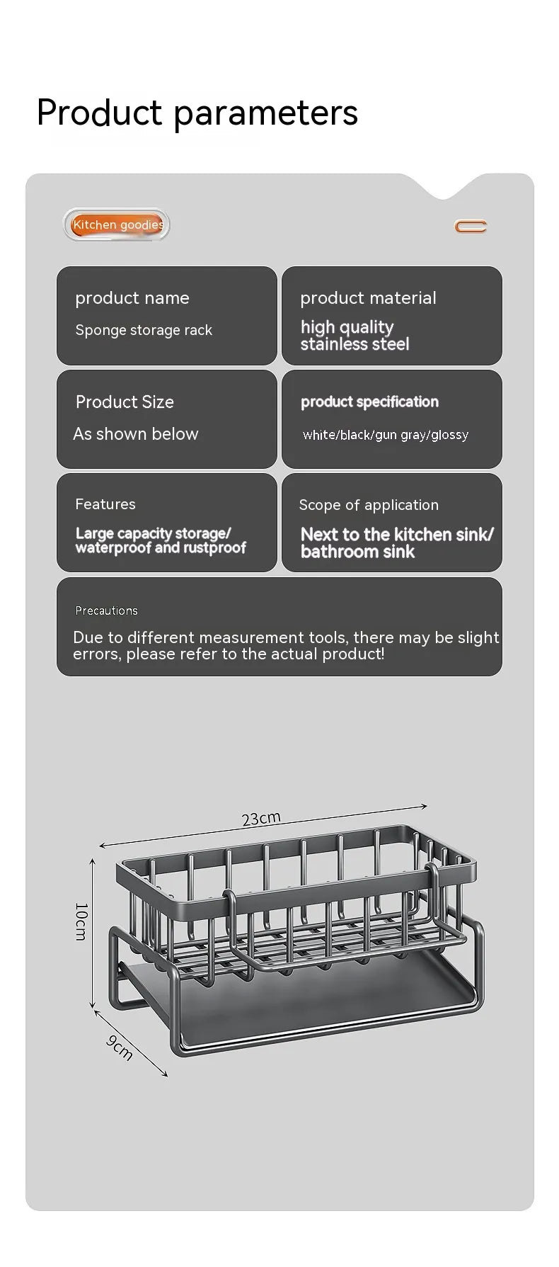 Multi-Functional Kitchen Sink Storage &amp; Drainage Rack