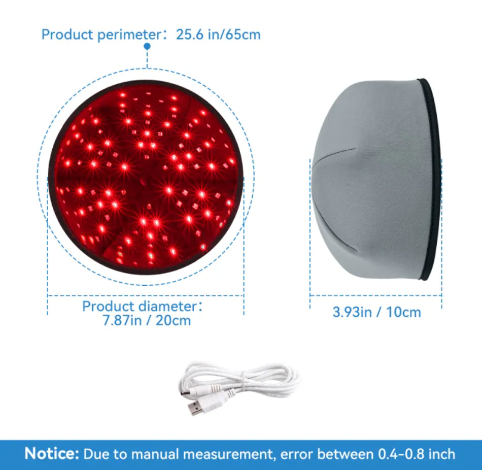 LED Scalp Massager with Red Light Therapy