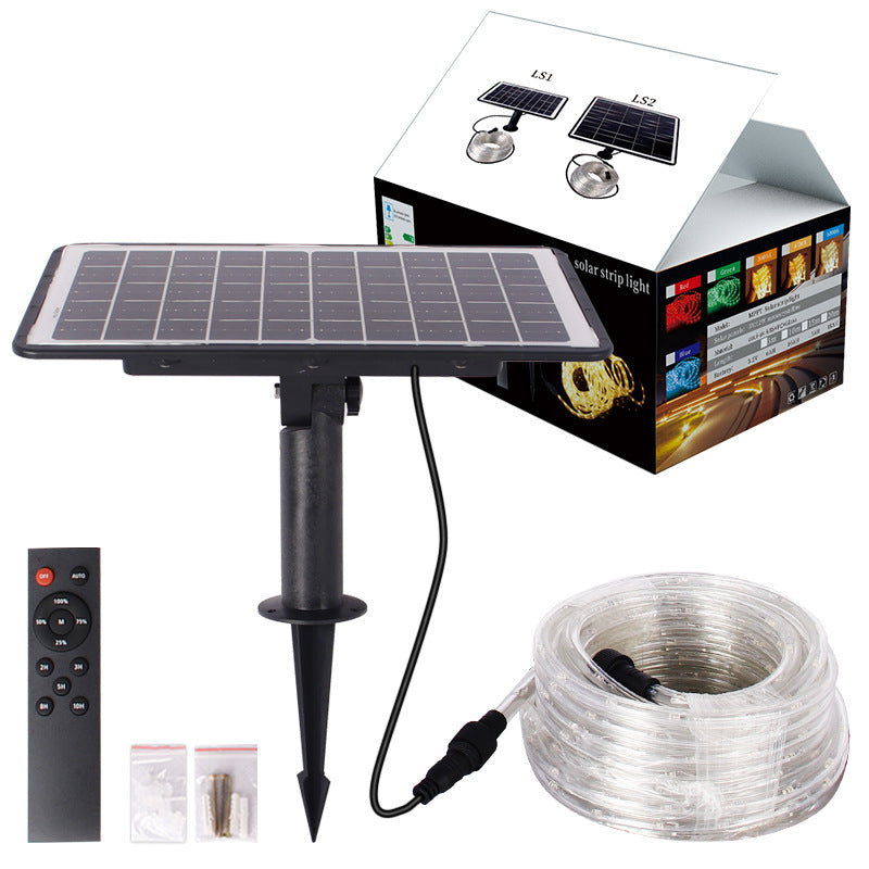 Outdoor RGB Solar LED String Lights for Garden Walls