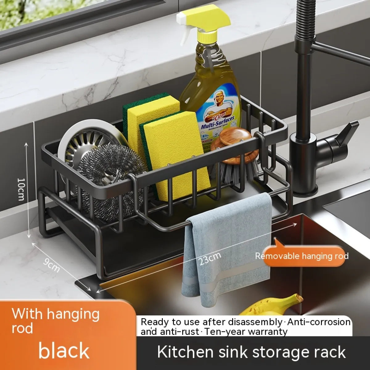Multi-Functional Kitchen Sink Storage &amp; Drainage Rack