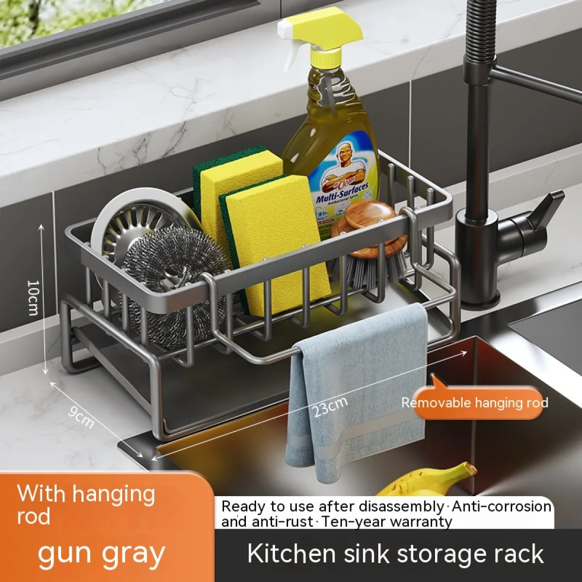 Multi-Functional Kitchen Sink Storage &amp; Drainage Rack