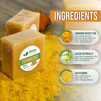 AMVital Turmeric Soap Bar for Face &amp; Body