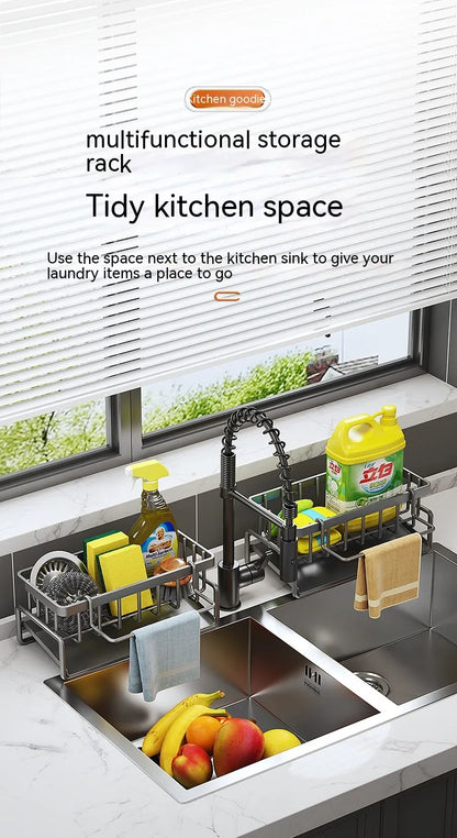 Multi-Functional Kitchen Sink Storage &amp; Drainage Rack