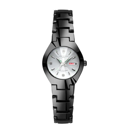 Automatic Quartz Tungsten Couple Watches with Luminous Dial