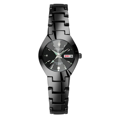 Automatic Quartz Tungsten Couple Watches with Luminous Dial