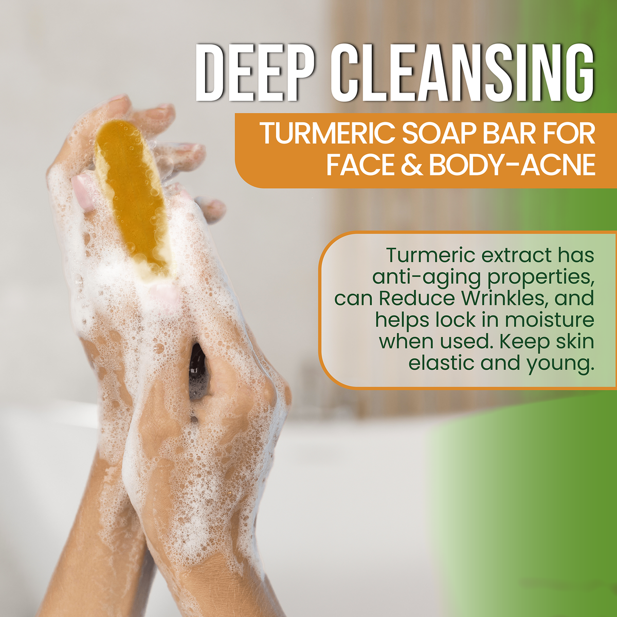 AMVital Turmeric Soap Bar for Face &amp; Body