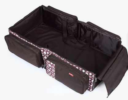 Portable Baby Crib and Large Capacity Mommy Bag