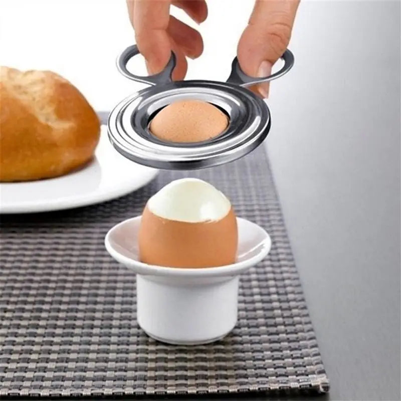 Stainless Steel Boiled Egg Shell Cutter Kitchen Tool
