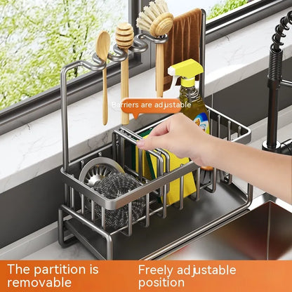 Multi-Functional Kitchen Sink Storage &amp; Drainage Rack