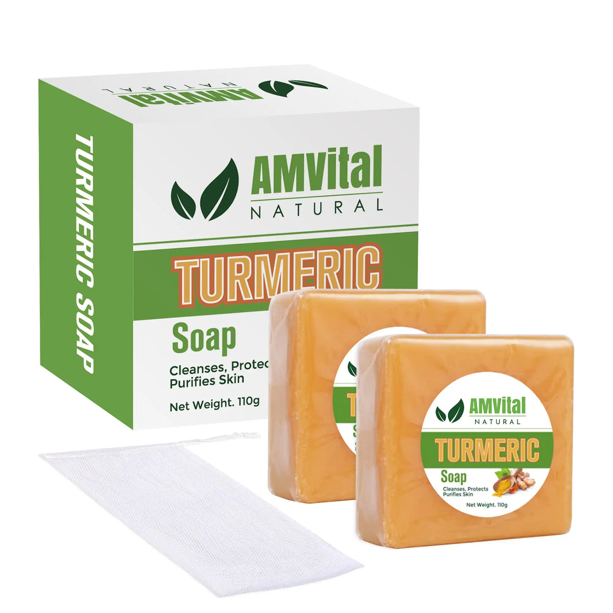 AMVital Turmeric Soap Bar for Face &amp; Body
