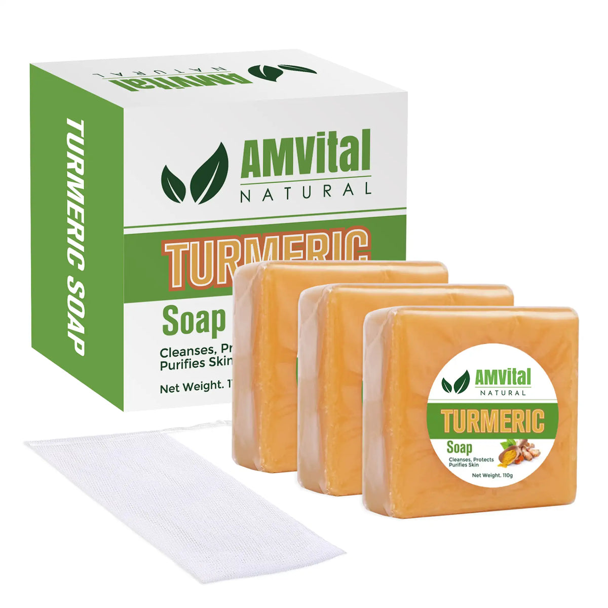 AMVital Turmeric Soap Bar for Face &amp; Body