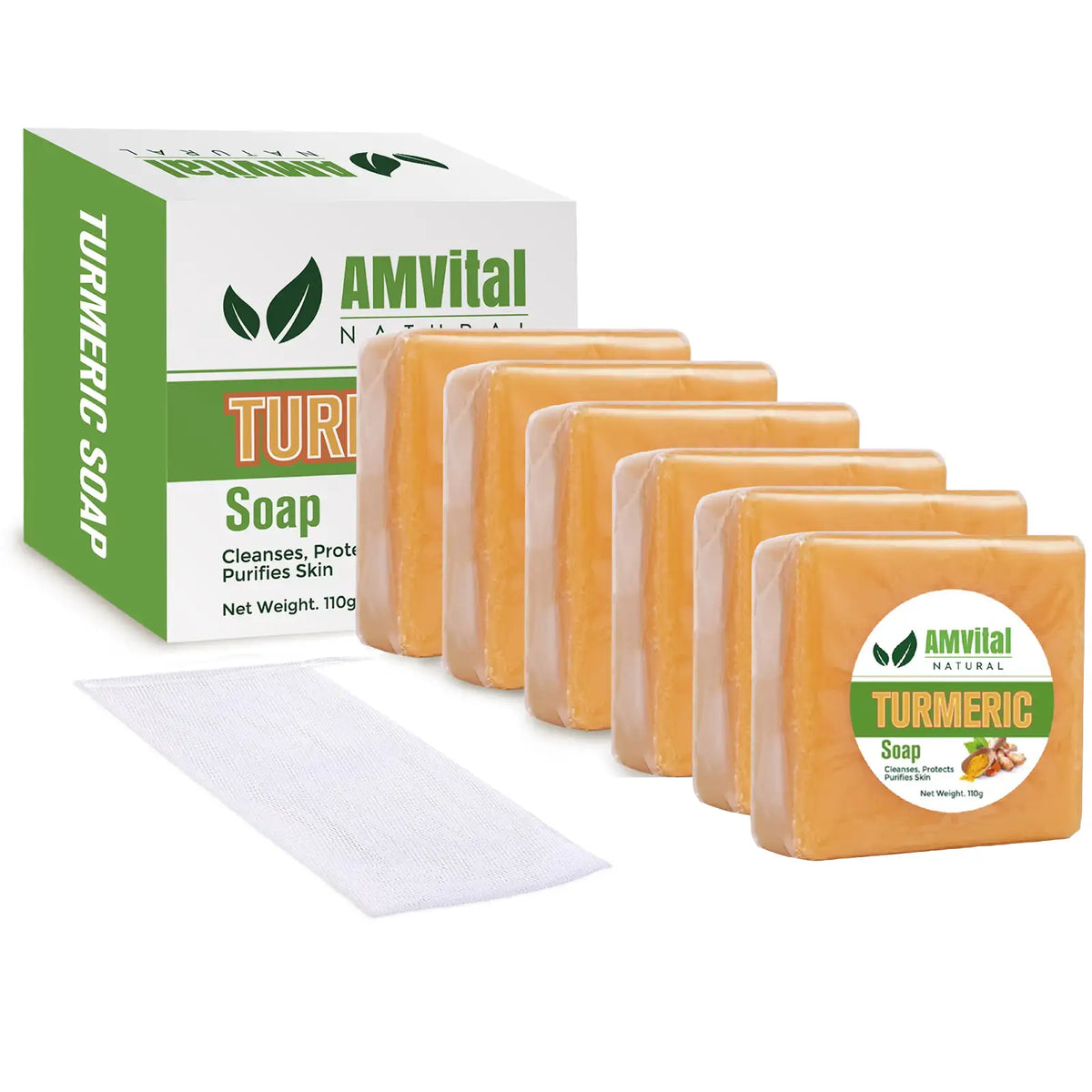 AMVital Turmeric Soap Bar for Face &amp; Body