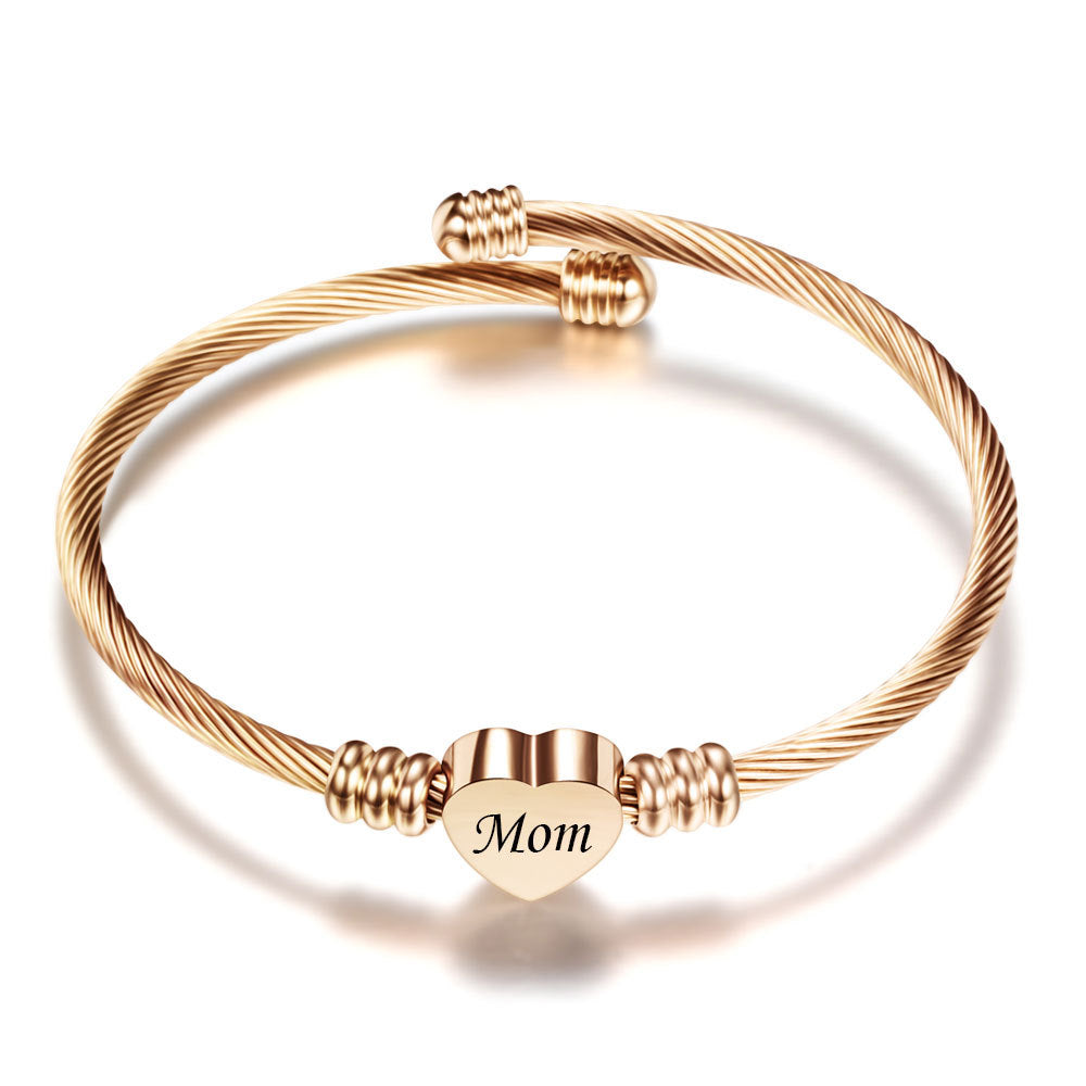 Stainless Steel Braided Bracelets for Mother&