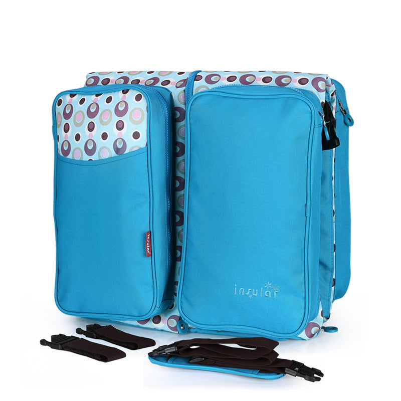 Portable Baby Crib and Large Capacity Mommy Bag