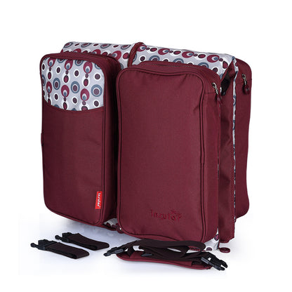 Portable Baby Crib and Large Capacity Mommy Bag
