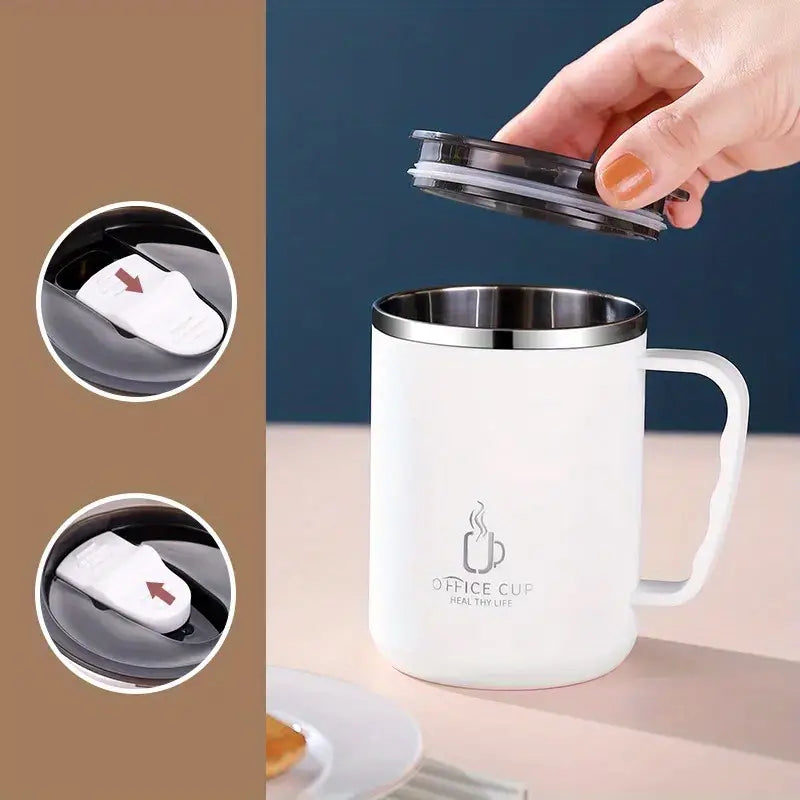 Stainless Steel Double-Layer Vacuum Mug for Tea/Coffee