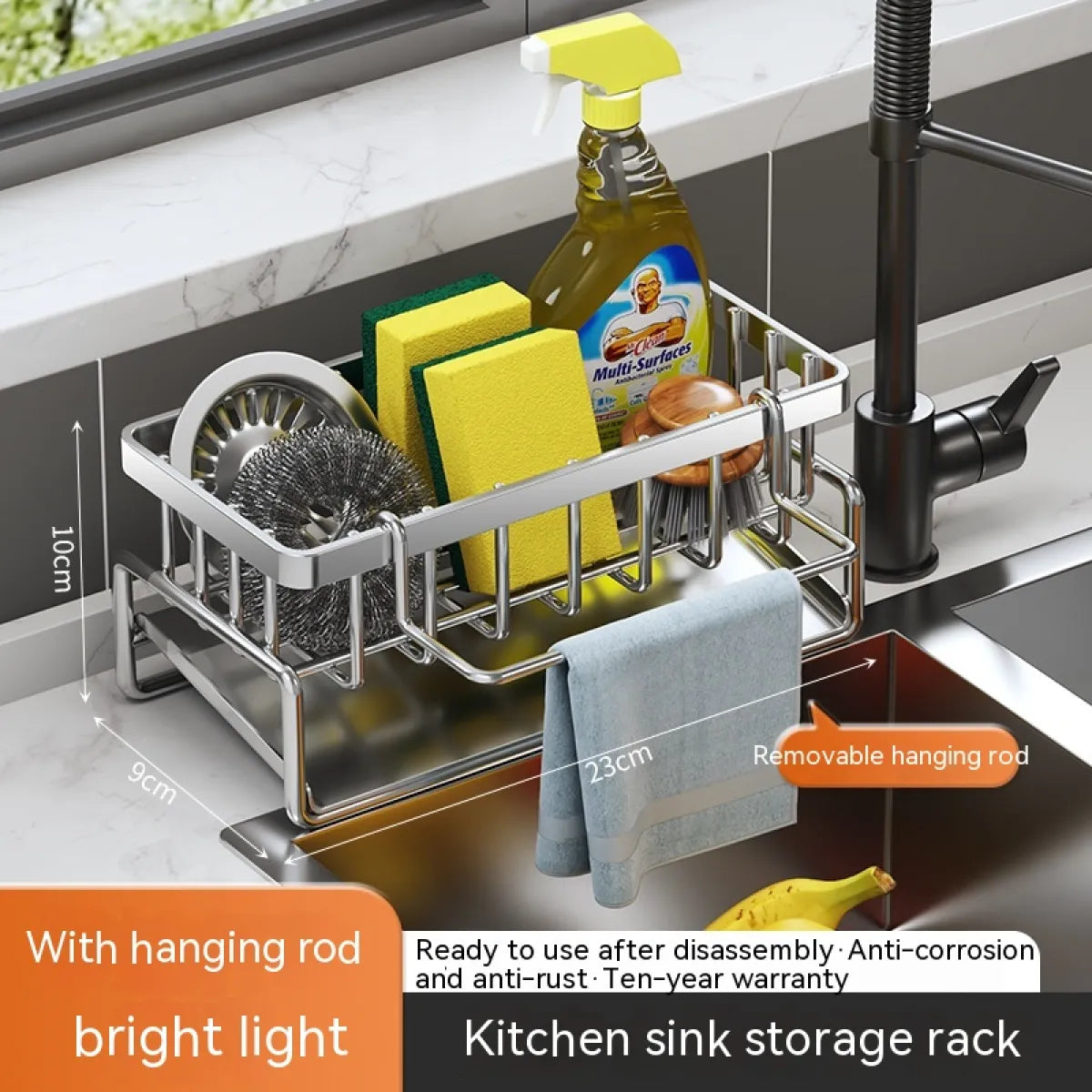 Multi-Functional Kitchen Sink Storage &amp; Drainage Rack