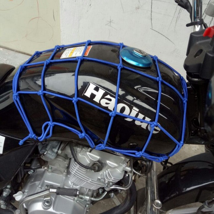 Motorcycle Fuel Tank &amp; Helmet Net