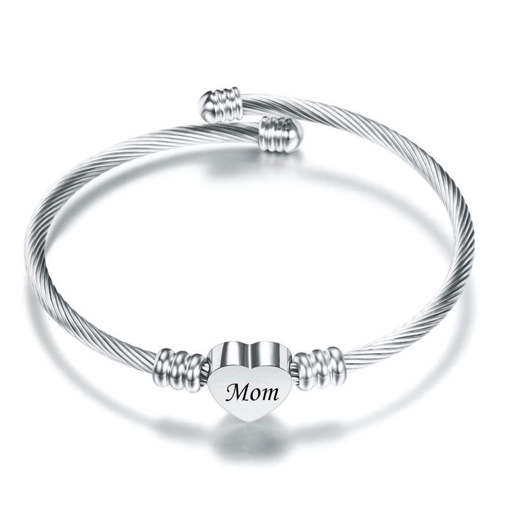 Stainless Steel Braided Bracelets for Mother&