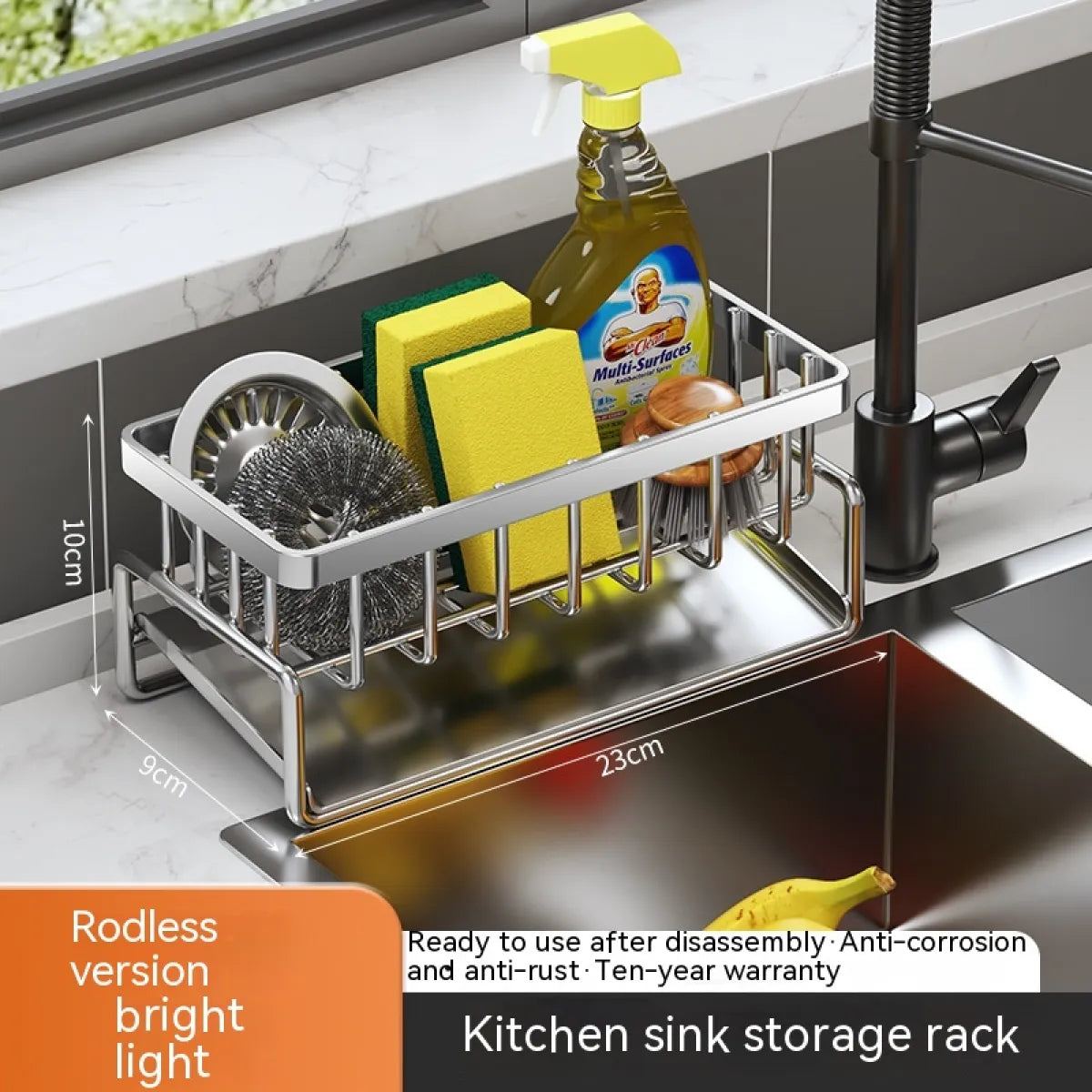 Multi-Functional Kitchen Sink Storage &amp; Drainage Rack