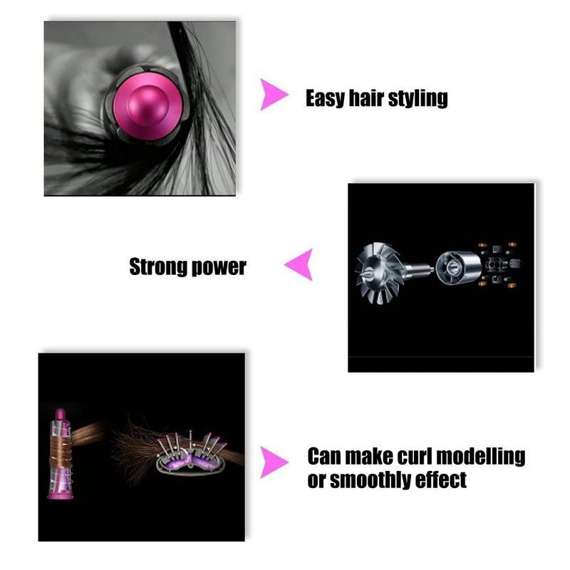 5-in-1 Automatic Hot Air Comb for Curling &amp; Straightening