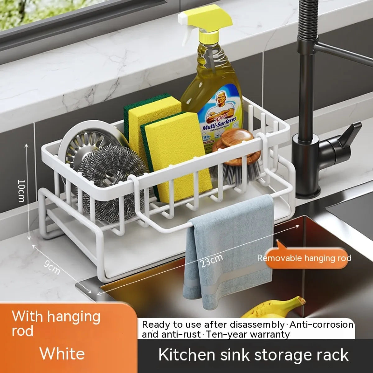 Multi-Functional Kitchen Sink Storage &amp; Drainage Rack