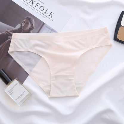Breathable Seamless Ultra-Thin Ice Silk Panties