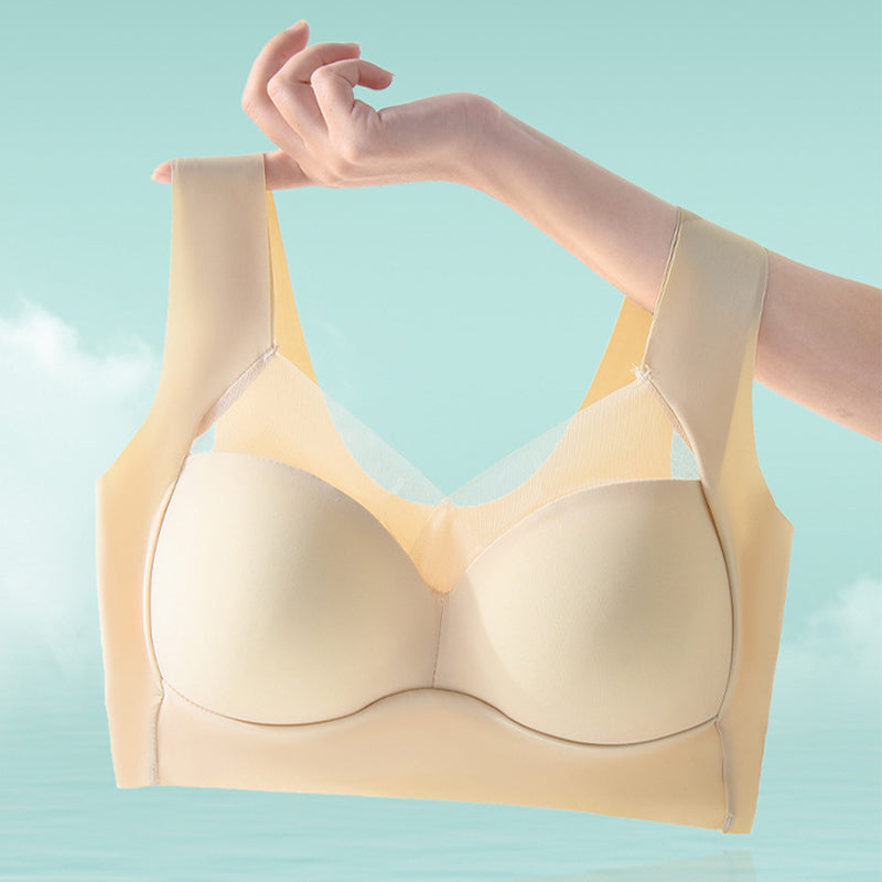 Summer Thin Ice Silk Seamless Push-Up Bra