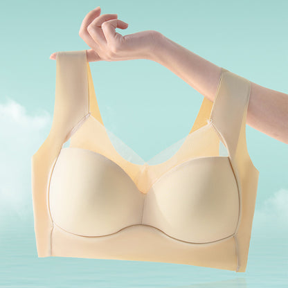 Summer Thin Ice Silk Seamless Push-Up Bra