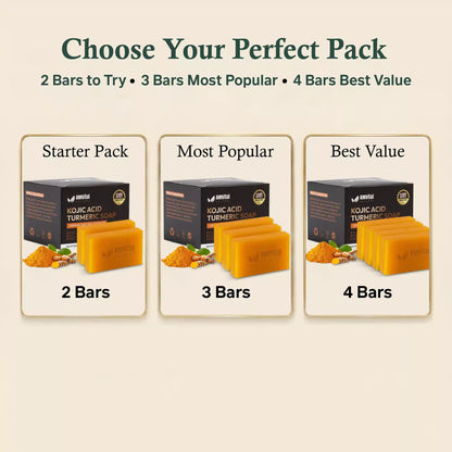 AMVital Turmeric Kojic Acid Soap Bar for Dark Spots &amp; Uneven Tone